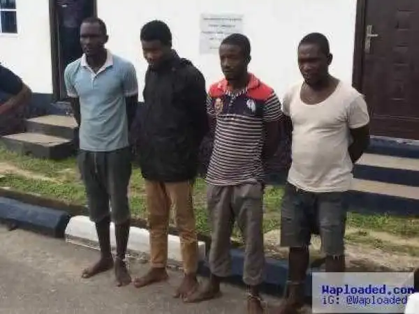 Photos: Nigerian Navy parades suspected members of Niger Delta Avengers